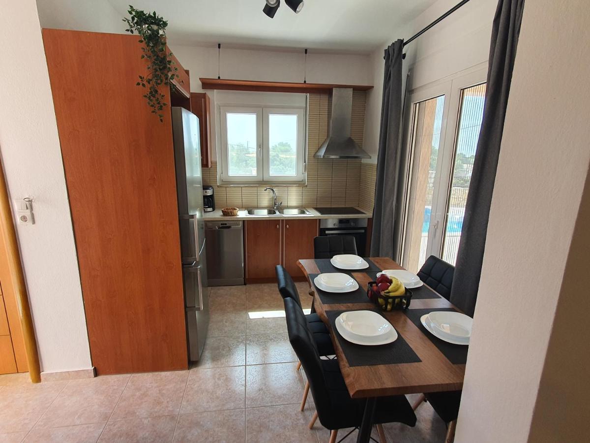 Natural View Villa With Private Pool Skouloúfia 外观 照片
